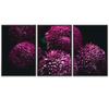 SIGNWIN 3 Piece Framed Canvas Wall Art Purple Blossom Canvas Prints Home Artwork Decoration for Living Room,Bedroom - 16"x24"x3 Panels view 2