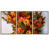 SIGNWIN 3 Piece Framed Canvas Wall Art Orange Blossom Canvas Prints Home Artwork Decoration for Living Room,Bedroom - 16"x24"x3 Panels view 2
