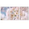 SIGNWIN 3 Piece Framed Canvas Wall Art Pink Blossom Canvas Prints Home Artwork Decoration for Living Room,Bedroom - 16"x24"x3 Panels view 2