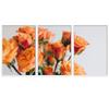 SIGNWIN 3 Piece Framed Canvas Wall Art Orange Blossom Canvas Prints Home Artwork Decoration for Living Room,Bedroom - 16"x24"x3 Panels view 2