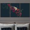 SIGNWIN 3 Piece Framed Canvas Wall Art Assorted Blossoms Canvas Prints Home Artwork Decoration for Living Room,Bedroom - 16"x24"x3 Panels view 1