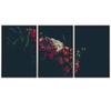 SIGNWIN 3 Piece Framed Canvas Wall Art Assorted Blossoms Canvas Prints Home Artwork Decoration for Living Room,Bedroom - 16"x24"x3 Panels view 2