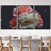 SIGNWIN 3 Piece Framed Canvas Wall Art Assorted Blossoms Canvas Prints Home Artwork Decoration for Living Room,Bedroom - 16"x24"x3 Panels view 1