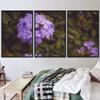 SIGNWIN 3 Piece Framed Canvas Wall Art Purple Blossom Canvas Prints Home Artwork Decoration for Living Room,Bedroom - 16"x24"x3 Panels view 1