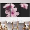 SIGNWIN 3 Piece Framed Canvas Wall Art Pink Blossom Canvas Prints Home Artwork Decoration for Living Room,Bedroom - 16"x24"x3 Panels view 1