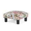 Joveco Small Foot Rest Stool Ottoman, 15" Fabric Square Footstool Upholstered Footrest for Chair, Under Desk, Office, Living Room, Boho Floral view 1