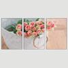 SIGNWIN 3 Piece Framed Canvas Wall Art Pink Blossom Canvas Prints Home Artwork Decoration for Living Room,Bedroom - 16"x24"x3 Panels view 3