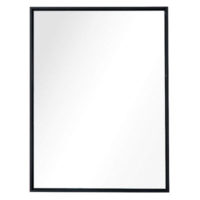 Y&J Bathroom Mirror, Wall Mirror Rectangle, Metal Framed Mirror, Horizontal or Vertical Wall Hanging, for Bedroom Living Room Home Decor