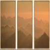 SIGNWIN 3 Piece Framed Canvas Wall Art Orange Sunset Canvas Prints Home Artwork Decoration for Living Room,Bedroom - 16"x24"x3 Panels view 1