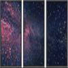 SIGNWIN 3 Piece Framed Canvas Wall Art Galaxy Stars Canvas Prints Home Artwork Decoration for Living Room,Bedroom - 16"x24"x3 Panels view 1