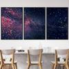 SIGNWIN 3 Piece Framed Canvas Wall Art Galaxy Stars Canvas Prints Home Artwork Decoration for Living Room,Bedroom - 16"x24"x3 Panels view 2
