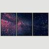 SIGNWIN 3 Piece Framed Canvas Wall Art Galaxy Stars Canvas Prints Home Artwork Decoration for Living Room,Bedroom - 16"x24"x3 Panels view 3