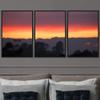 SIGNWIN 3 Piece Framed Canvas Wall Art Orange Sunset Canvas Prints Home Artwork Decoration for Living Room,Bedroom - 16"x24"x3 Panels view 2