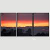 SIGNWIN 3 Piece Framed Canvas Wall Art Orange Sunset Canvas Prints Home Artwork Decoration for Living Room,Bedroom - 16"x24"x3 Panels view 3