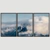 SIGNWIN 3 Piece Framed Canvas Wall Art Foggy Mountains Canvas Prints Home Artwork Decoration for Living Room,Bedroom - 16"x24"x3 Panels view 3