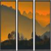 SIGNWIN 3 Piece Framed Canvas Wall Art Orange Sunset Canvas Prints Home Artwork Decoration for Living Room,Bedroom - 16"x24"x3 Panels view 1