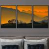 SIGNWIN 3 Piece Framed Canvas Wall Art Orange Sunset Canvas Prints Home Artwork Decoration for Living Room,Bedroom - 16"x24"x3 Panels view 2