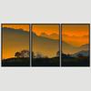 SIGNWIN 3 Piece Framed Canvas Wall Art Orange Sunset Canvas Prints Home Artwork Decoration for Living Room,Bedroom - 16"x24"x3 Panels view 3