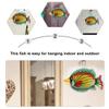 Cabilock Creative Fish Wall Art Decor for Garden Home Unique Iron Fish Sculpture for Vibrant Ambience for Friends Family view 2