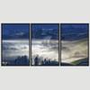 SIGNWIN 3 Piece Framed Canvas Wall Art Foggy Mountains Canvas Prints Home Artwork Decoration for Living Room,Bedroom - 16"x24"x3 Panels view 3