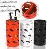 Umbrella Racks WXYZ Iron Umbrella Stand, Home Hotel Lobby Umbrella Bucket, Can Store 10-20 Long and Short Umbrellas, 25x50cm, Black, White, Orange (Color : Black) view 4