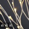 Hooseng LED Lighted Tree Lamp,3 Pieces Birch Tree with Lights,4ft 5ft 6ft for Summer Wedding Festival Party Garden Christmas Holiday Indoor Outdoor Decor,Warm White view 4