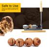 Heavy Duty Nutcracker,Manual Mechanical Lever Walnut Plier Labor Saving Desktop Opener Tools Shell Breaker with Wood Base & Handle for Hazelnuts Almonds Brazil Nuts Pecan view 2