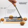 Heavy Duty Nutcracker,Manual Mechanical Lever Walnut Plier Labor Saving Desktop Opener Tools Shell Breaker with Wood Base & Handle for Hazelnuts Almonds Brazil Nuts Pecan view 4