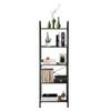 Basic Houseware Standing Shelf Unit Wood Bookcase Storage Organizer 5 Tiers Bookshelf Rack for Living Room view 4