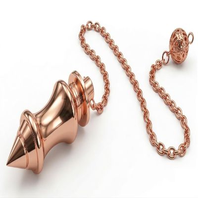 Copper Cone Pendulum for Reiki Healing, Dowsing & Chakra Balancing Divination, Meditation & Fortune Energy Cleansing Tool