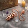 Copper Cone Pendulum for Reiki Healing, Dowsing & Chakra Balancing Divination, Meditation & Fortune Energy Cleansing Tool view 4