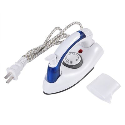 Zerodis Travel Iron,700W Mini Portable Folding Handle Handheld Steam Non Stick Adjustable Temperature Control with and Thermostat Small Compact Travel Steamer (US Plug)