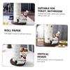 Cabilock 1pc Creative Vertical Tissue Rack Stable and Decorative Paper Towel Holder for Kitchen and Dining Easy to Use Space-Saving Design for Roll Paper Storage view 4