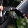 Car Tissue Tube, Cylinder Tissue Box Diameter 2.75'' PU Leather Round Tissues Container for Car Cup Holder, Up to 30 Count Tissue view 4