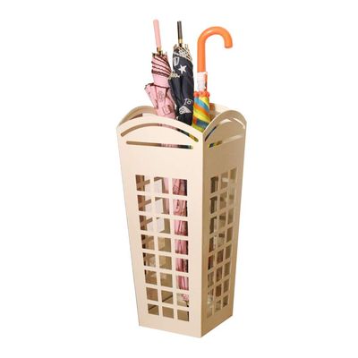 Umbrella Racks AYY White Floor-Standing Metal Umbrella Stand Umbrella Holder, Home Commercial Corridor Entrance Storage Rack, Waterproof and Rust-Proof, 4 Styles, 20x20x50cm (Size : Style 4)