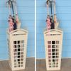 Umbrella Racks AYY White Floor-Standing Metal Umbrella Stand Umbrella Holder, Home Commercial Corridor Entrance Storage Rack, Waterproof and Rust-Proof, 4 Styles, 20x20x50cm (Size : Style 4) view 3