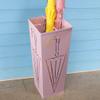 Umbrella Racks AYY Pink Wrought Iron Umbrella Stand Umbrella Holder, A Multifunctional Umbrella Storage Bucket for Cafes and Hotels, Can Hold 8-10 Umbrellas, 20x20x50cm view 3