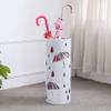 Umbrella Racks AYY Round Metal Umbrella Stand Umbrella Holder, Multifunctional Storage Bucket at The Entrance of The Living Room Corridor, with Hook and Drip Tray, White Black Gold, 20X50CM view 3