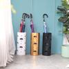 Umbrella Racks AYY Round Metal Umbrella Stand Umbrella Holder, Multifunctional Storage Bucket at The Entrance of The Living Room Corridor, with Hook and Drip Tray, White Black Gold, 20X50CM view 2