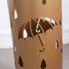 Umbrella Racks AYY Round Metal Umbrella Stand Umbrella Holder, Multifunctional Storage Bucket at The Entrance of The Living Room Corridor, with Hook and Drip Tray, White Black Gold, 20X50CM view 4