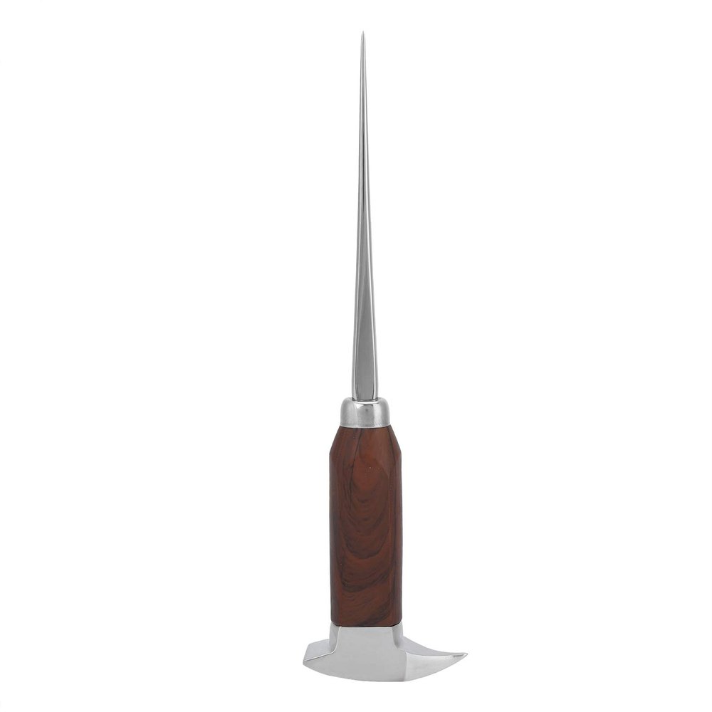 Fdit Kitchen Ice Pick Stainless Steel Ice Pick with Wood Handle Bartender Tool & Wine Tools for Bars Restaurants(3#)