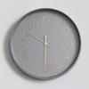 CLOCKZHJI Nordic Minimalist Mute When Clocks Home Living Room Wall Clock Creative Wall Clock Restaurant (Size : 12inch) view 1