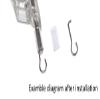 Asia Buy Tilter Wand Sleeve Collar with Hook for Horizontal Blinds-10 Sets, Clear,silver view 3