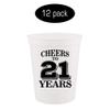 Cheers To 21 Years Twenty One Stadium Party Cup 21st Birthday Gift Fabulous Party Favors 21st Birthday Decorations Happy Birthday Cup 21st Birthday Plastic Drinking Cups Best Friend Cup Cheers Cups view 2