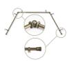 5/8 inch Bay Curtain Rod 20"-36", 38"-72" - Antique Gold view 1