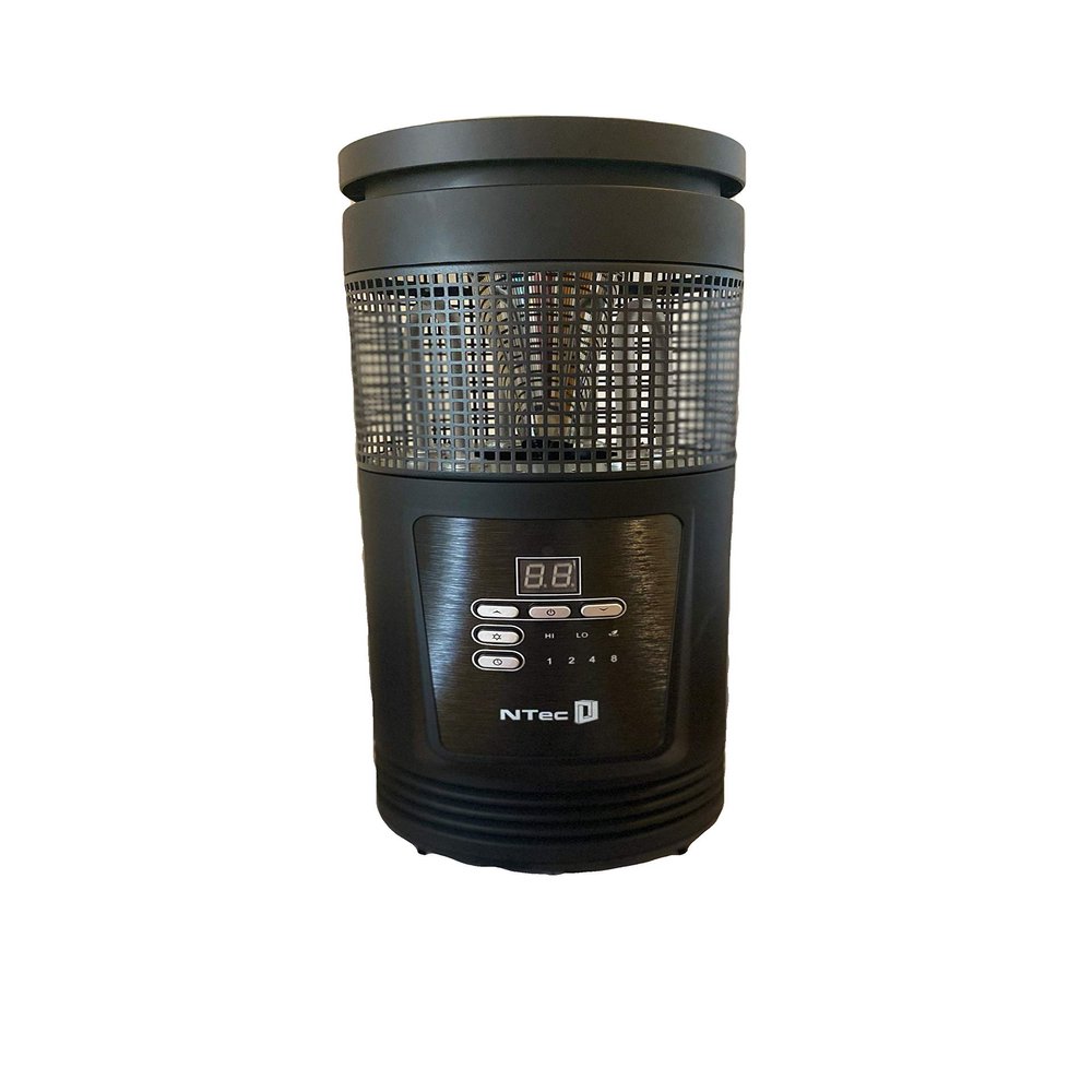 NTec Quartz Infrared Heater Two heat settings: 1,000w/1,500w Overheat and tip over safety shutoff Child safety lock