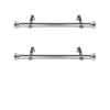 1 inch Side Curtain Rod 12-20 inch (Set of 2) - Satin Nickel view 1