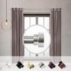 1 inch Side Curtain Rod 12-20 inch (Set of 2) - Satin Nickel view 2