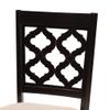 Baxton Studio Ramiro Dining Chair Set and Dining Chair Set Sand Fabric Upholstered and Dark Brown Finished Wood 2-Piece Dining Chair Set view 4
