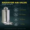 Midline Valve 6J3I5 Steam Radiator Air Vent; Heat Regulator Valve; Angle Adjustable Mount; 1/8 in. MIP; Chrome Plated Steel view 3